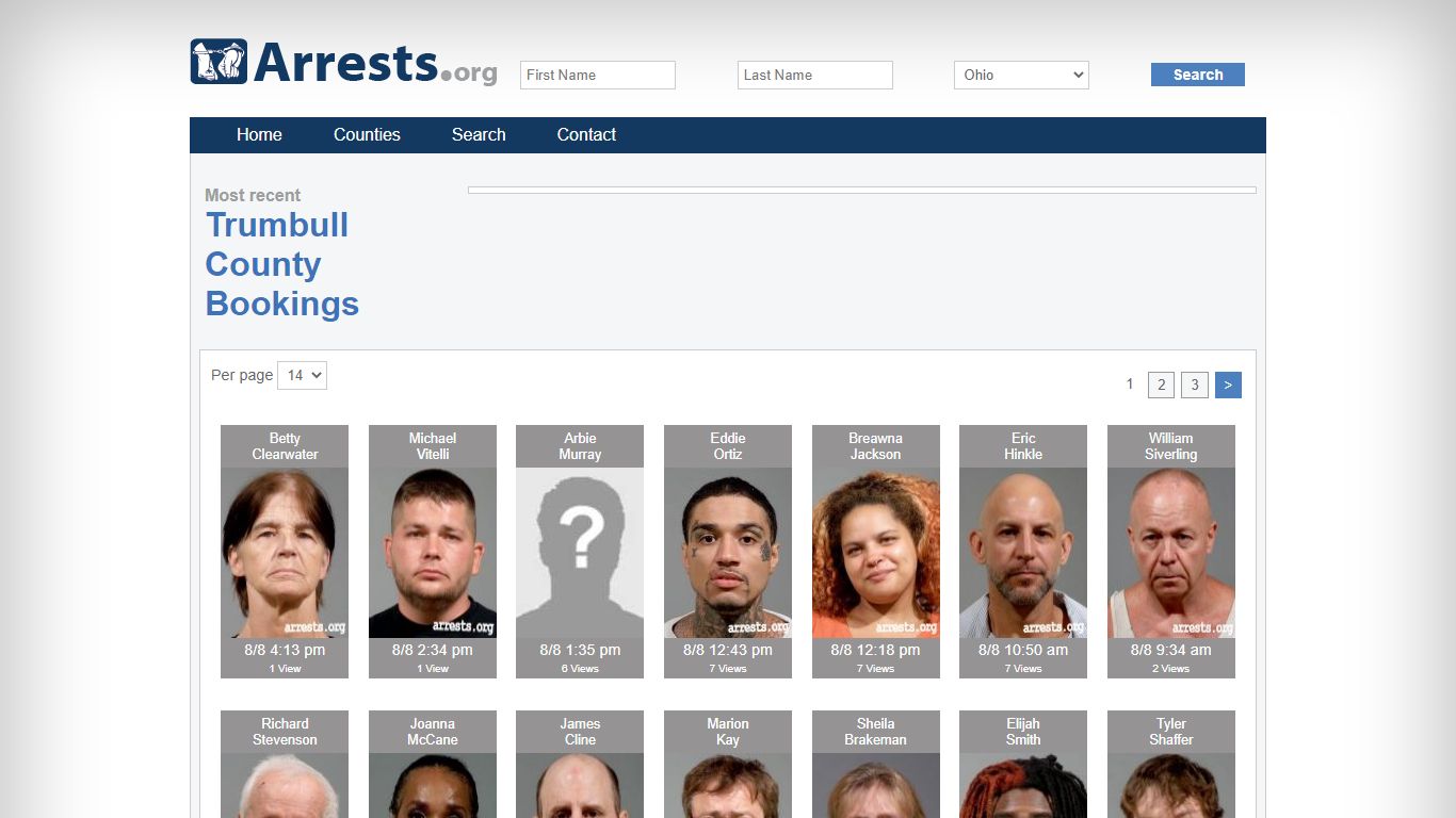 Trumbull County Arrests and Inmate Search